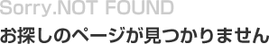 お探しのページが見つかりません